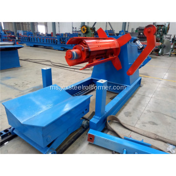 Coil hydraulic steel decoiler 5tons dengan loading car